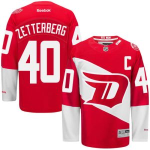 NHL Detroit Red Wings Trikot #40 Henrik Zetterberg Authentic Rot Reebok 2016 Stadium Series